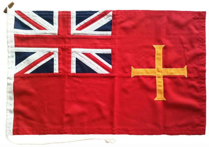 68x45cm Guernsey ensign (woven MoD fabric)